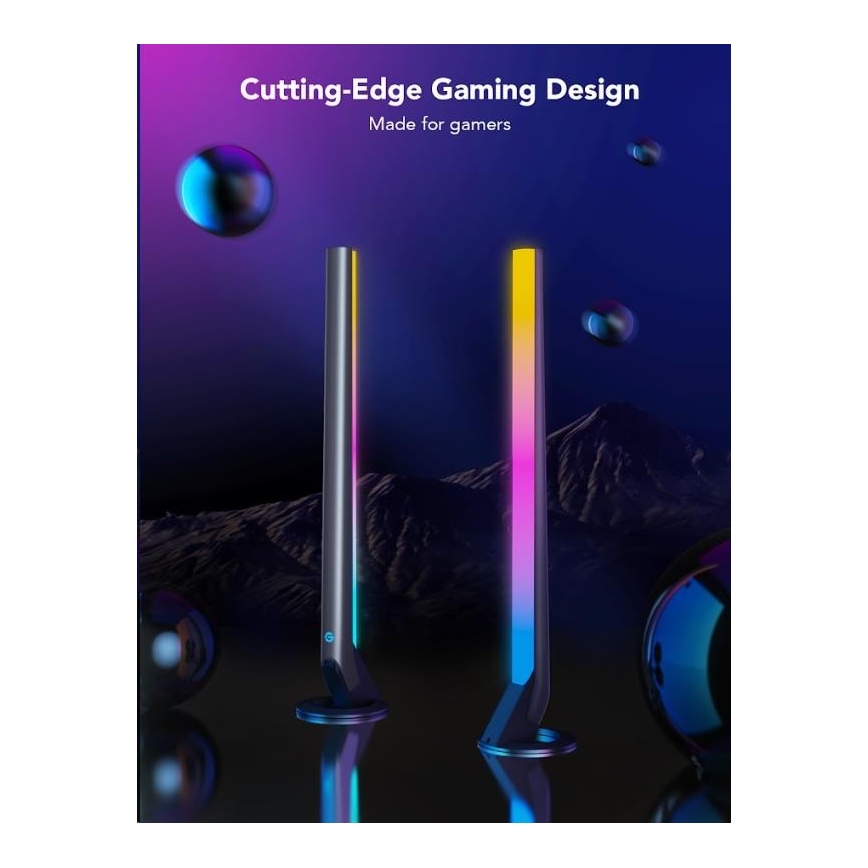 Govee - SADA 2x Smart Gaming Wi-Fi LED RGBIC Panely + Smart Dual + diaľkové ovládanie