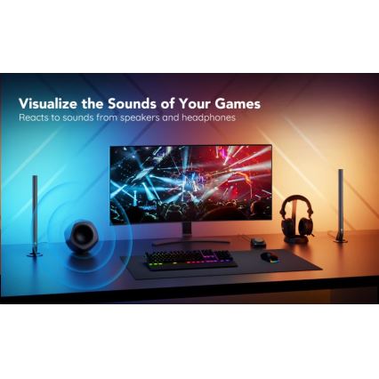 Govee - SADA 2x Smart Gaming Wi-Fi LED RGBIC Panely + Smart Dual + diaľkové ovládanie