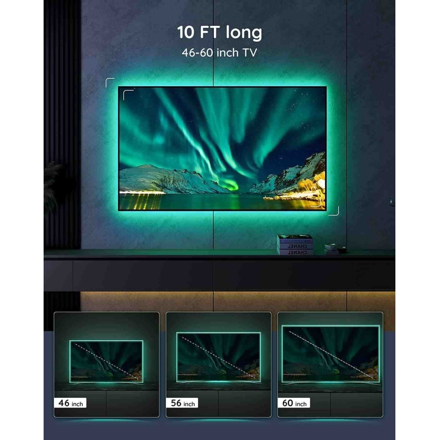Govee - SMART LED RGB podsvietenie pre TV 46-60