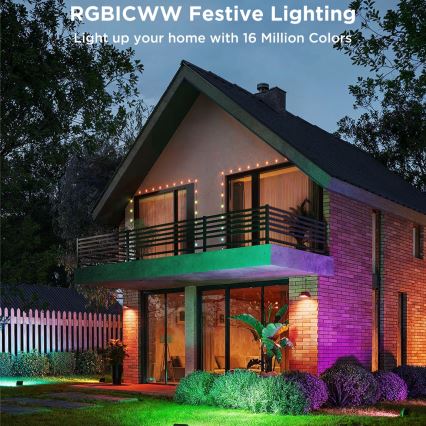 Govee - Súprava 4x LED RGBICWW Stmievateľný reflektor LED/24W/230V IP66 Matter Wi-Fi