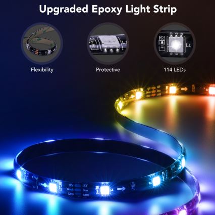 Govee - TV 40-50 SMART LED podsvietenie RGBIC Wi-Fi