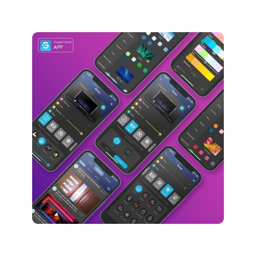 Govee - Wi-Fi RGBIC Smart PRO LED pásik 5m - extra odolný