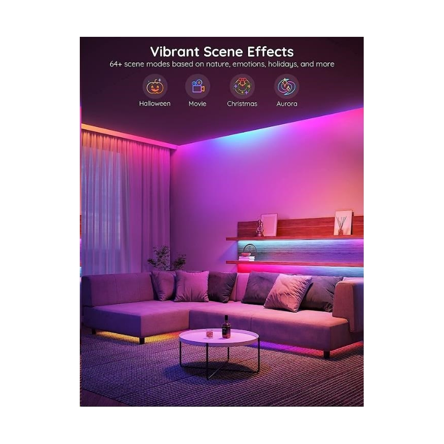 Govee - Wi-Fi RGBIC Smart PRO LED pásik 5m