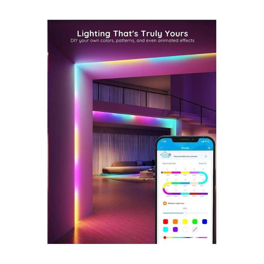 Govee - Wi-Fi RGBIC Smart PRO LED pásik 5m