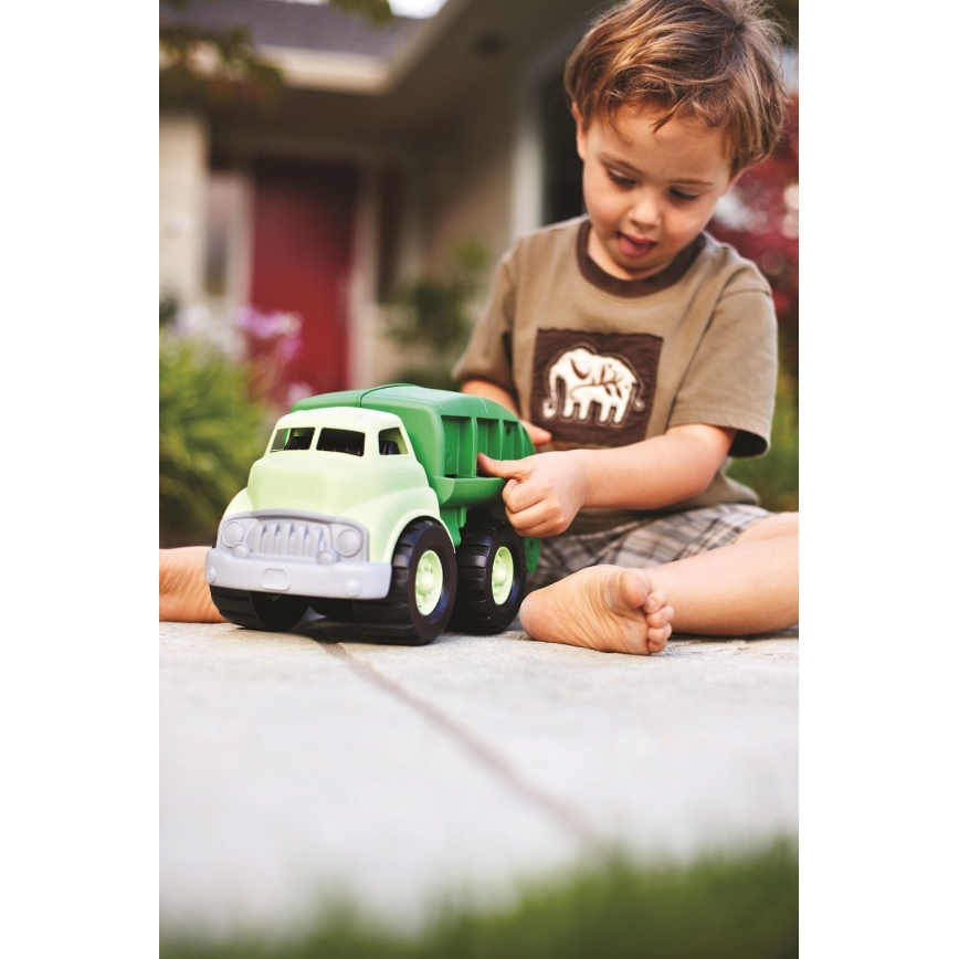 Green Toys - Recyklačný smetiari zelená