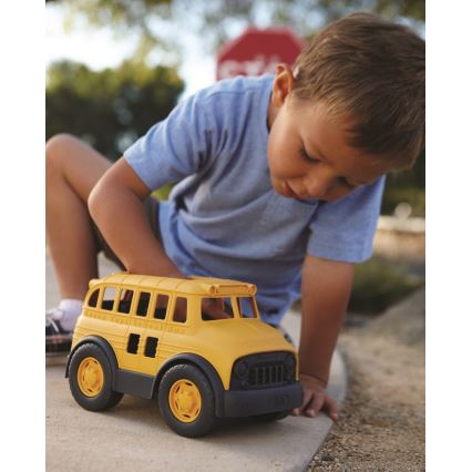 Green Toys - Školský autobus žltá/čierna