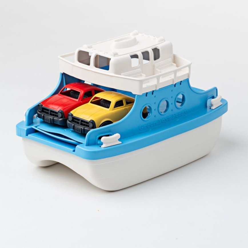 Green Toys - Trajekt s autíčkami biela/modrá