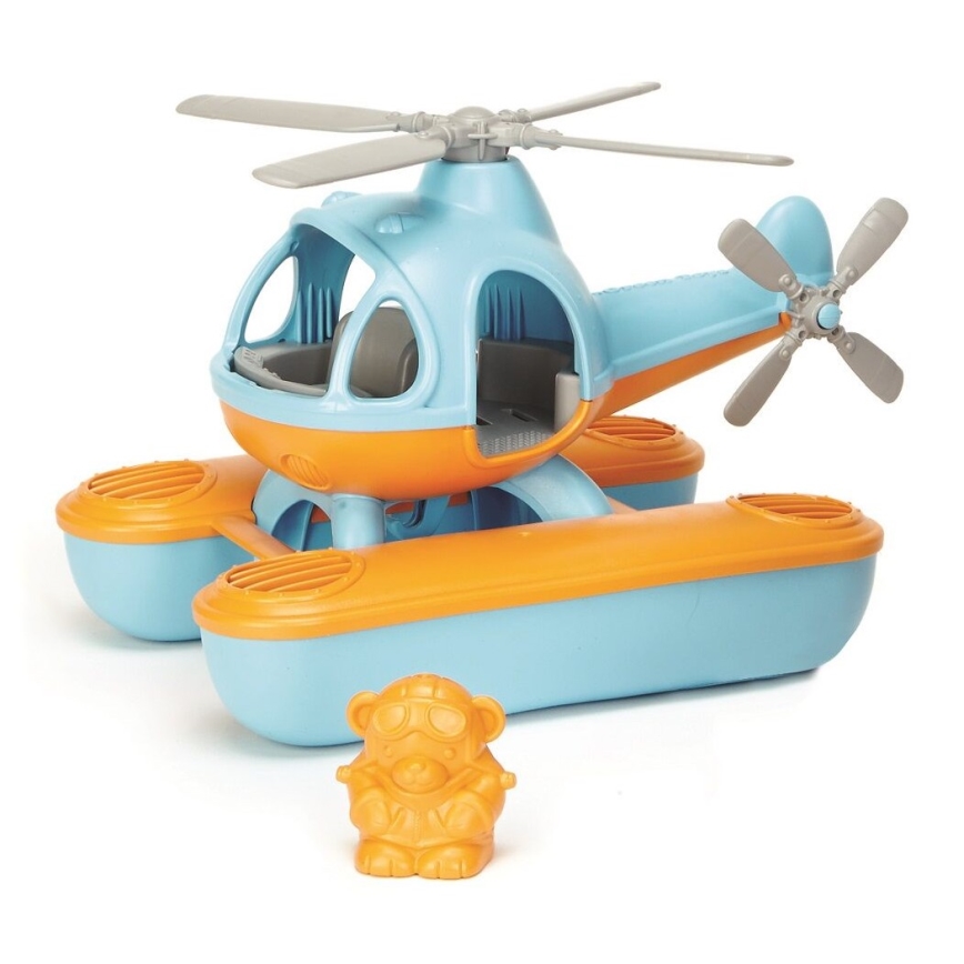 Green Toys - Vrtuľník hydroplán modrá/oranžová