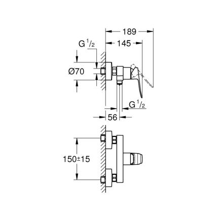GROHE 1018742430 - Sprchová batéria DICE čierna