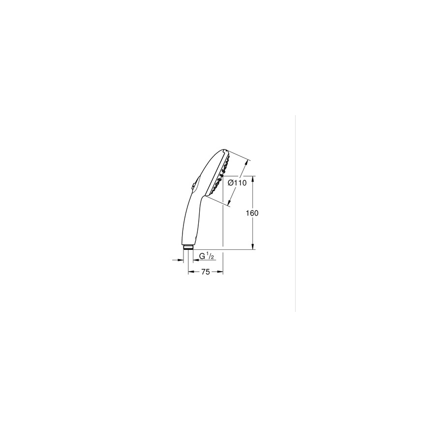 GROHE 1053152431 - Ručná sprcha VITALIO START 110 600 mm čierna