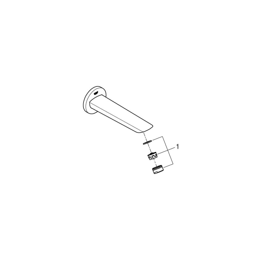 GROHE 13255001 - Vpusť do vane BAUCOSMOPOLITAN 171 mm lesklý chróm