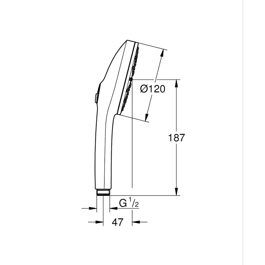 GROHE 134864GN00 - Ručná sprcha VITALIO JOY+ 120 mm zlatá