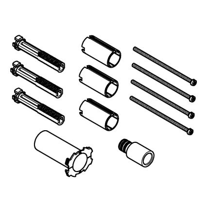 GROHE 14048000 - Predlžovacia sada RAPIDO 1” StarLight lesklý chróm