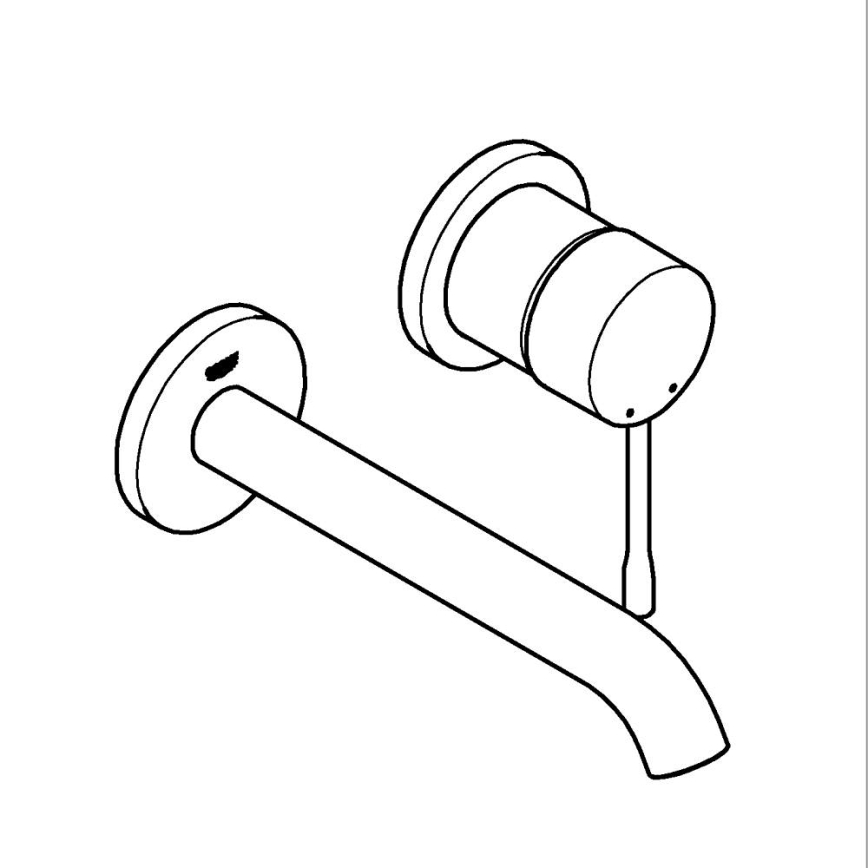 GROHE 19408DC1 - Umývadlová batéria ESSENCE 183 mm nerezová oceľ