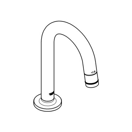 GROHE 20201000 - Stojankový ventil UNIVERSAL 113 mm lesklý chróm