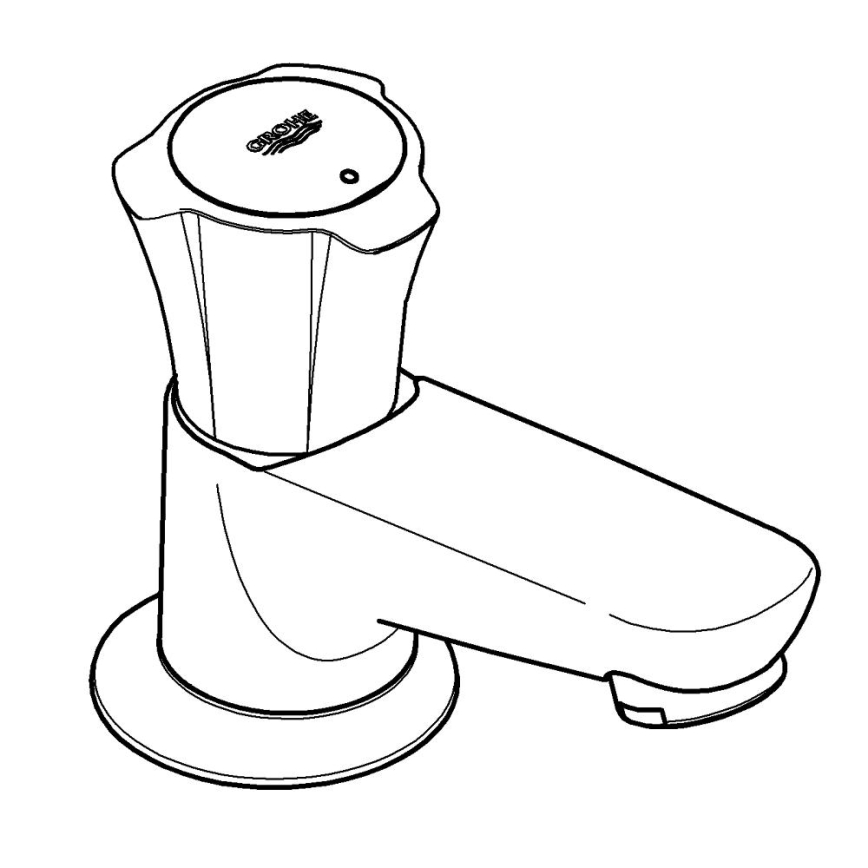 GROHE 20404001 - Stojanový ventil COSTA L DN 15 lesklý chróm