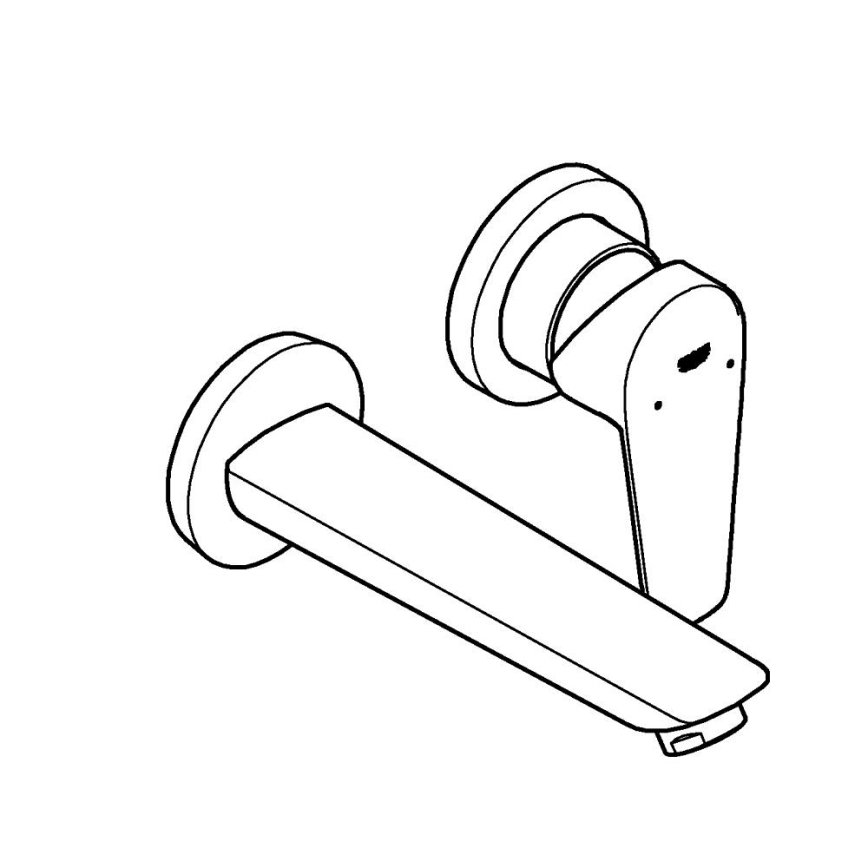 GROHE 20474001 - Umývadlová batéria pre podomietkovú inštaláciu 177 mm lesklý chróm