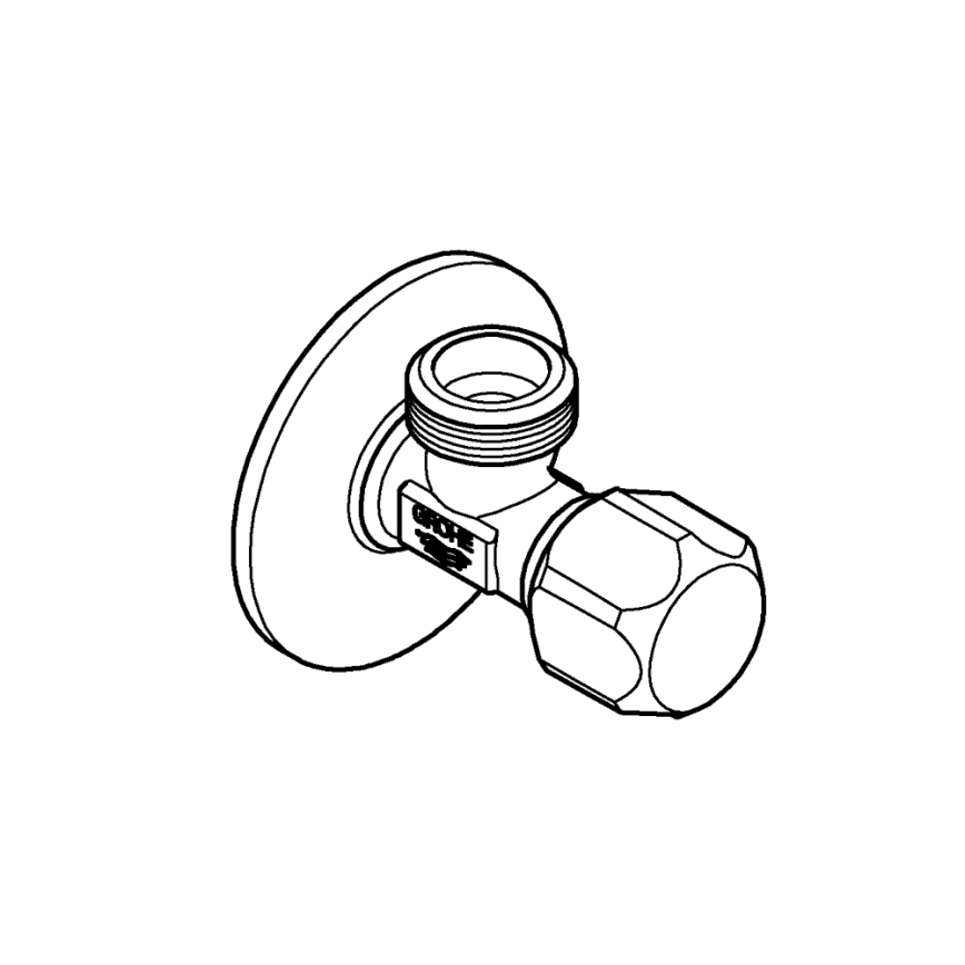 GROHE 22025000 - Rohový ventil UNIVERSAL DN 15, lesklý chróm