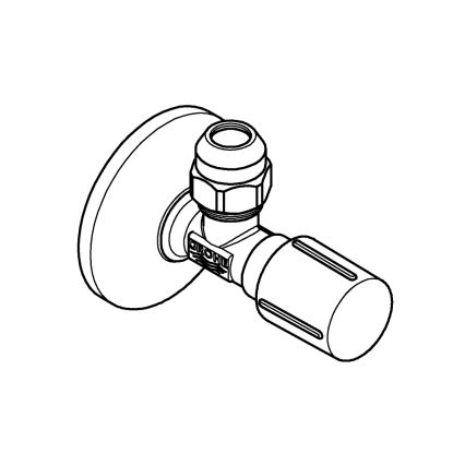 GROHE 22037GN0 - Uhlový ventil UNIVERSAL G12” × G38” mosadz