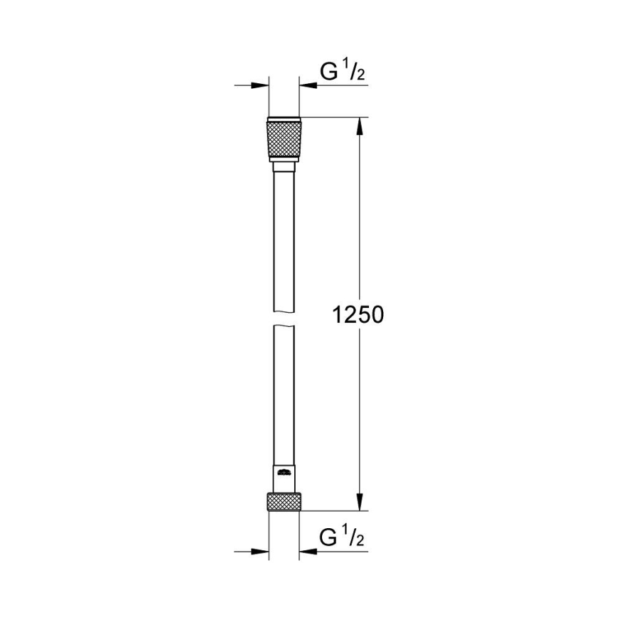 GROHE 22112000 - Sprchová hadica VITALIOFLEX SILVER 1250 mm lesklý chróm