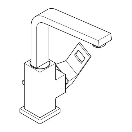 GROHE 2313500E - Umývadlová batéria EUROCUBE veľkosť L lesklý chróm