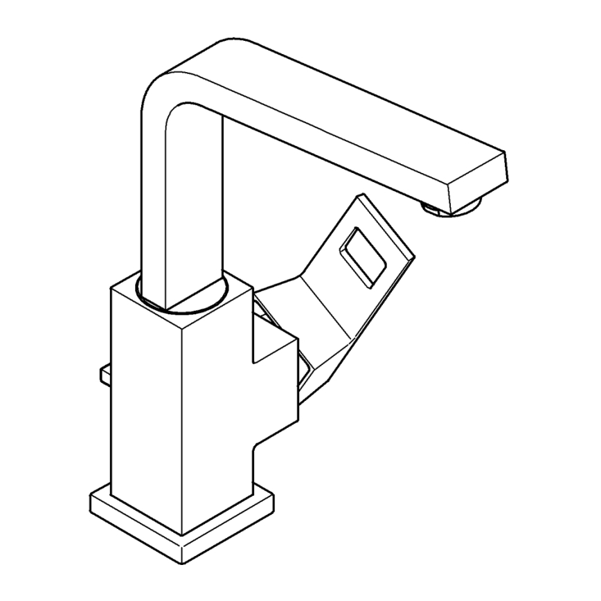 GROHE 2313500E - Umývadlová batéria EUROCUBE veľkosť L lesklý chróm