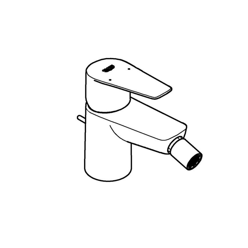 GROHE 23345001 - Bidetová batéria START EDGE, lesklý chróm