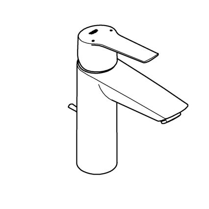GROHE 234552432 - Umývadlová batéria START 192 mm čierna