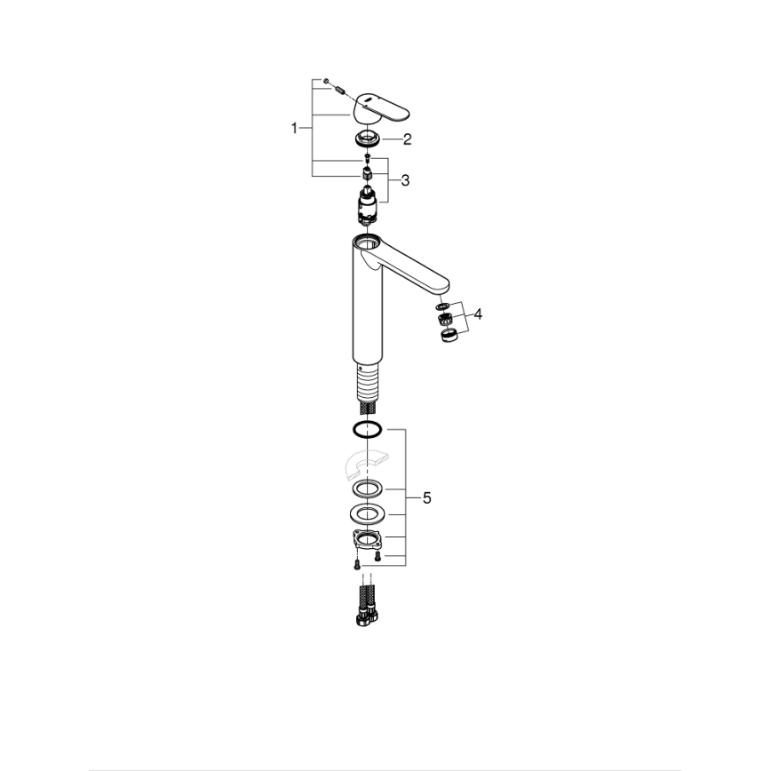 GROHE 23921000 - Umývadlová batéria EUROSMART COSMOPOLITAN XL lesklý chróm