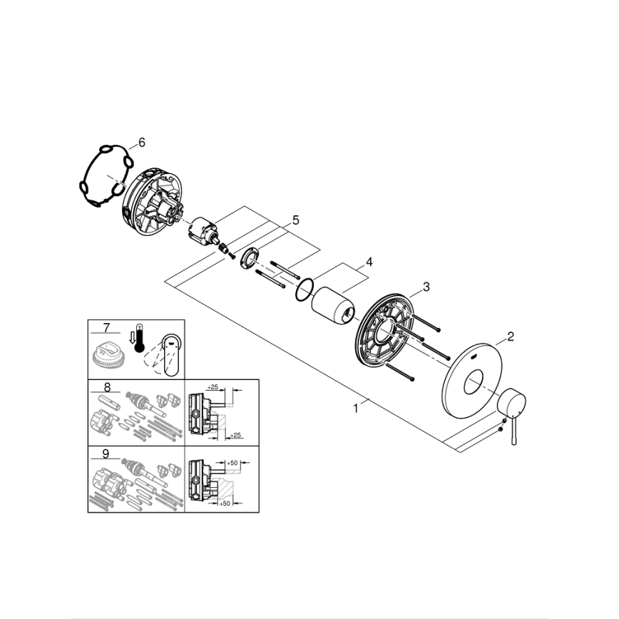 GROHE 24057001 - Sprchová batéria ESSENCE v lesklom chróme