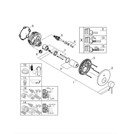 GROHE 24058DC1 - Batéria ESSENCE z nerezovej ocele