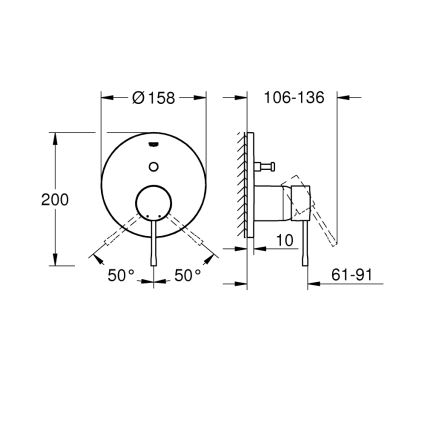 GROHE 24058GL1 - Batéria ESSENCE zlatá