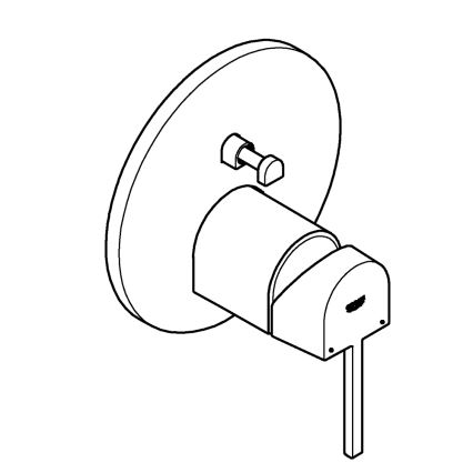 GROHE 24060003 - Batéria PLUS lesklý chróm