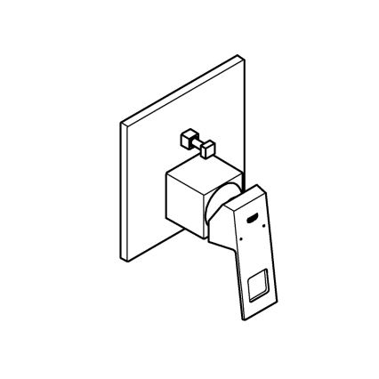 GROHE 24062000 - Batéria EUROCUBE, lesklý chróm