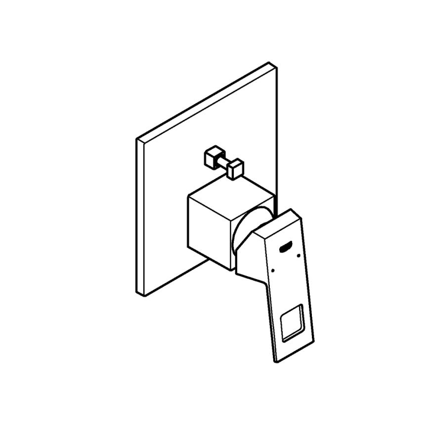 GROHE 24062000 - Batéria EUROCUBE, lesklý chróm