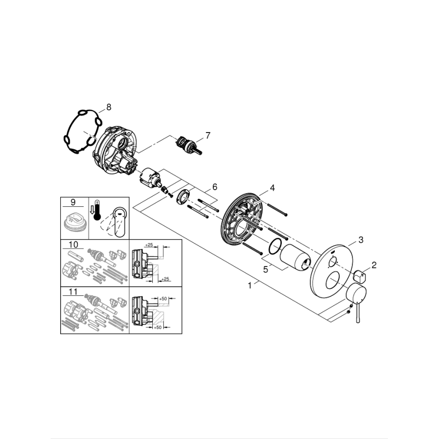 GROHE 24092DC1 - Batéria ESSENCE nerezová