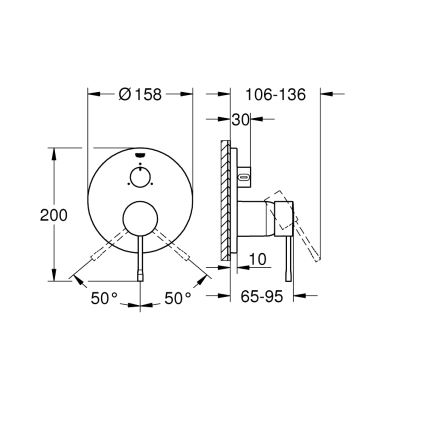 GROHE 24092DC1 - Batéria ESSENCE z nerezovej ocele