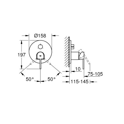 GROHE 24093003 - Batéria PLUS lesklý chróm