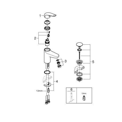GROHE 24329001 - Umývadlová batéria SWIFT DN 15 lesklý chróm