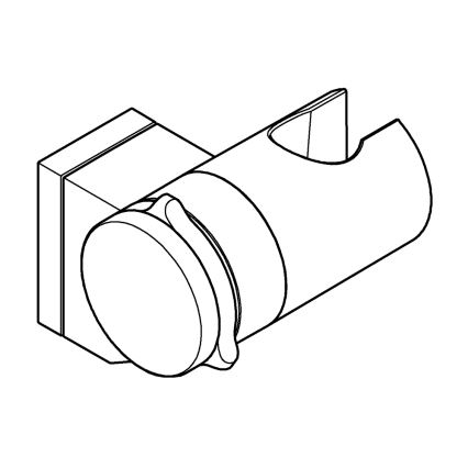 GROHE 261832431 - Nástenný držiak sprchy VITALIO UNIVERSAL čierny