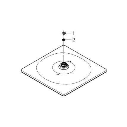 GROHE 26568000 - Hlavová sprcha RAINSHOWER MONO 310 CUBE 310 × 310 mm chróm