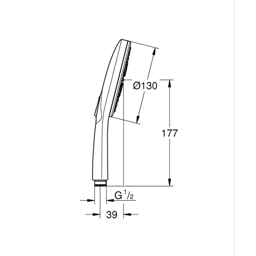 GROHE 26574DL0 - Ručná sprcha RAINSHOWER SMARTACTIVE 130 mm medená