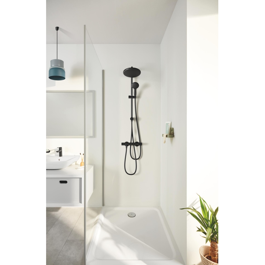 GROHE 266802431 - Sprchový systém VITALIO START SYSTEM 250 390 mm čierny