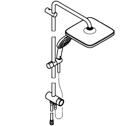 GROHE 26698001 - Sprchový systém VITALIO COMFORT 250 lesklý chróm
