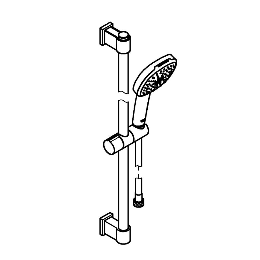 GROHE 26928001 - Sprchový set VITALIO COMFORT 110 600 mm lesklý chróm