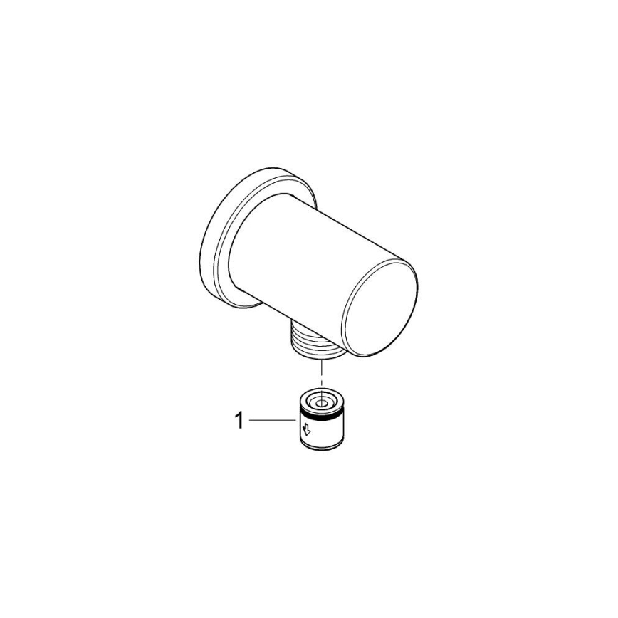 GROHE 27057DC0 - Nástenné kolienko RAINSHOWER DN 15 z nehrdzavejúcej ocele