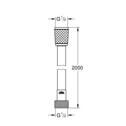 GROHE 27173002 - Sprchová hadica VITALIOFLEX COMFORT 2000 mm lesklý chróm