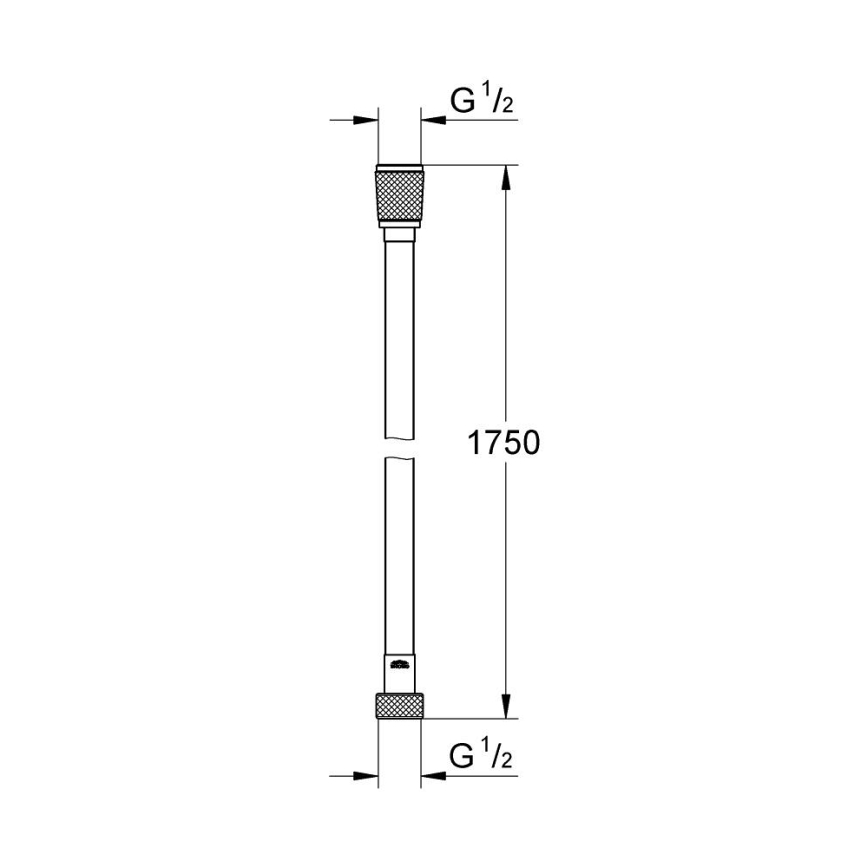 GROHE 27506001 - Sprchová hadica VITALIOFLEX SILVER 1750 mm lesklý chróm