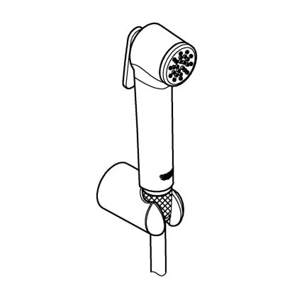GROHE 27513AL1 - Ručná bidetová sprcha TEMPESTA-F TRIGGER SPRAY 30 1250 mm grafit