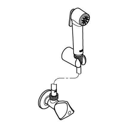 GROHE 27514001 - Ručná bidetová sprcha TEMPESTA-F TRIGGER SPRAY 30 36 mm chróm